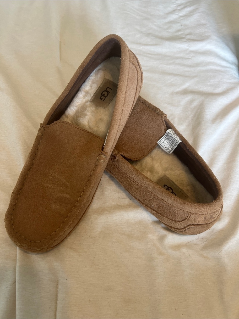 UGG Men's Chestnut Suede Slip-On Loafers Size 10